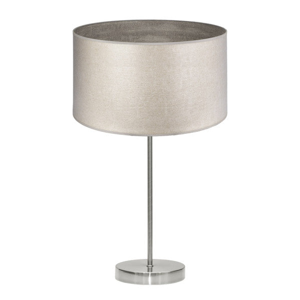 TANIA table lamp 1xE27 metal / textile grey