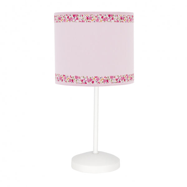 CENEFA table lamp 1xE14 metal / textile pink