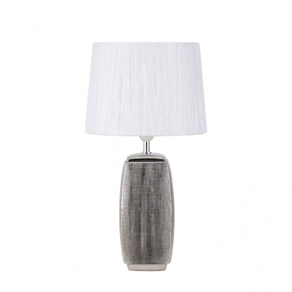 SUCUPIRA table lamp 1xE27 silver