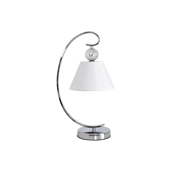 CONCORDIA table lamp 1xE27 metal / textile chrome
