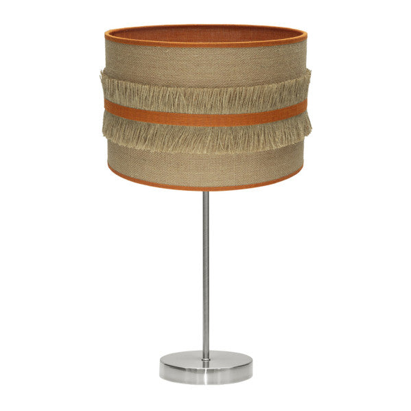 NATALIA table lamp 1xE27 metal / textile orange