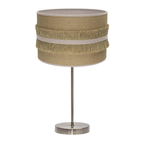 NATALIA table lamp 1xE27 metal / textile beige
