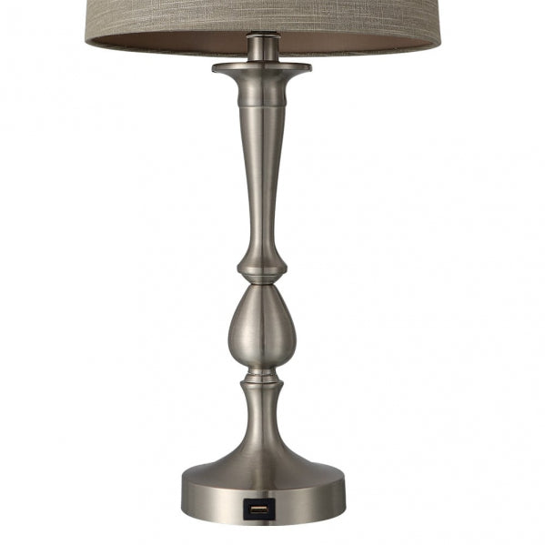 KHALIFA table lamp 1xE27 nickel