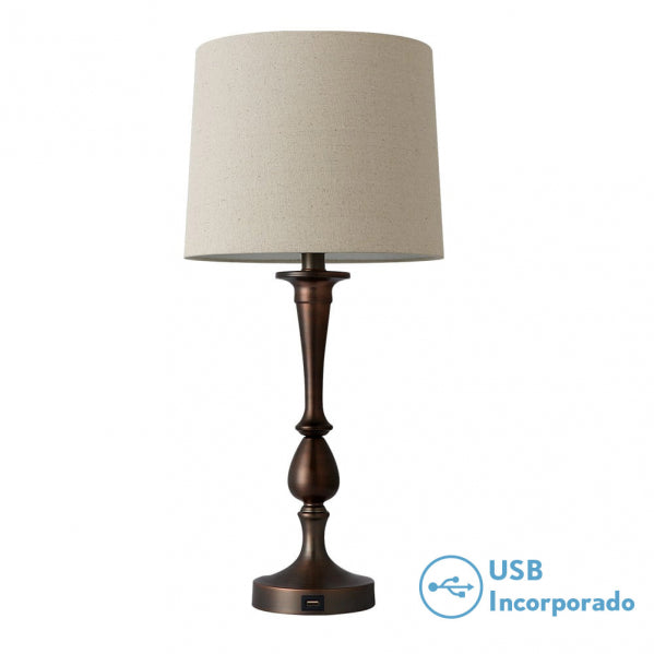 KHALIFA table lamp 1xE27 brown