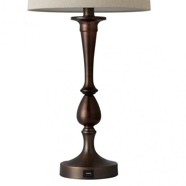 KHALIFA table lamp 1xE27 brown