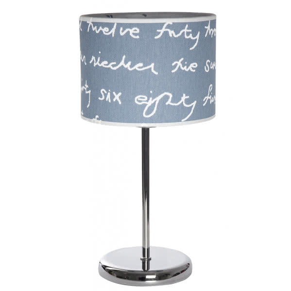 LETTERS table lamp blue