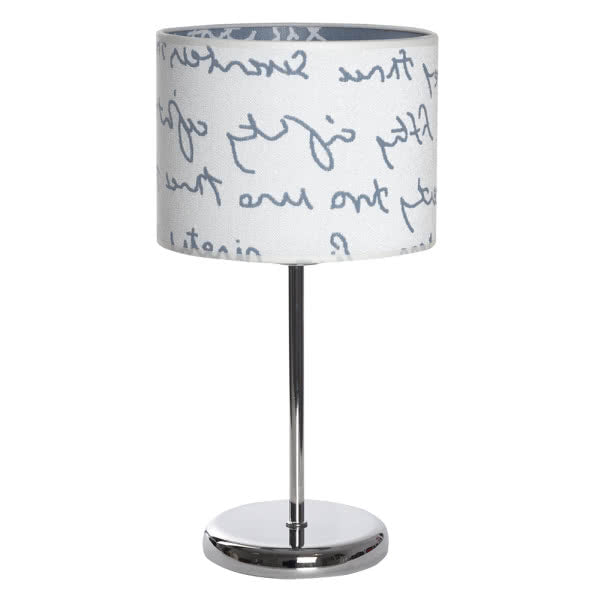 LETTERS table lamp white