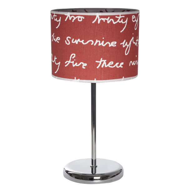 LETTERS table lamp red