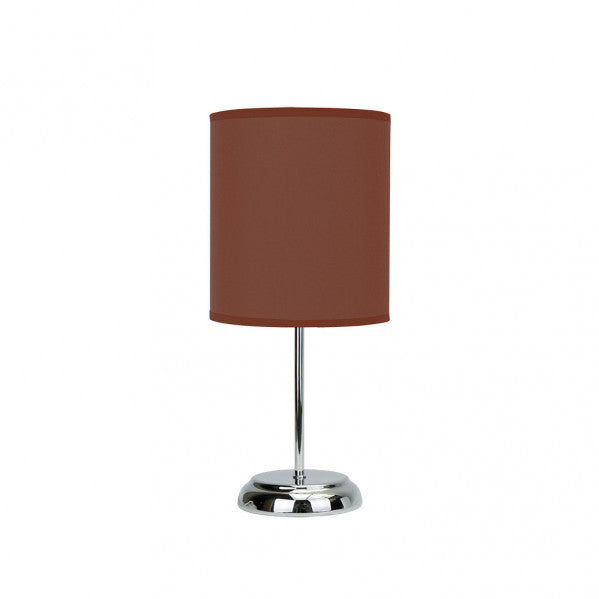 NICOLE table lamp 1xE14 metal / textile brown