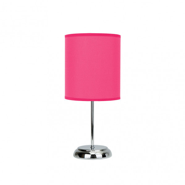 NICOLE table lamp 1xE14 metal / textile pink