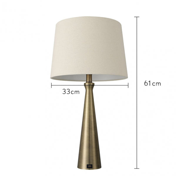 PEARL table lamp 1xE27 leather
