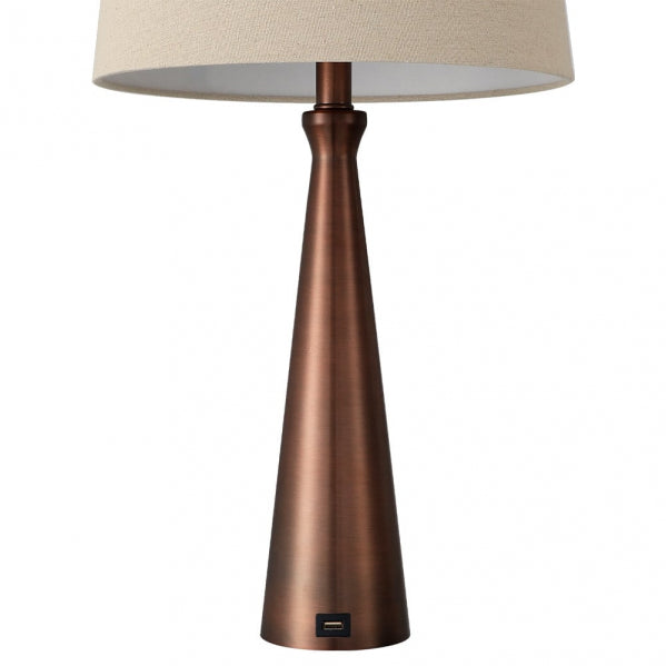 PEARL table lamp 1xE27 brown