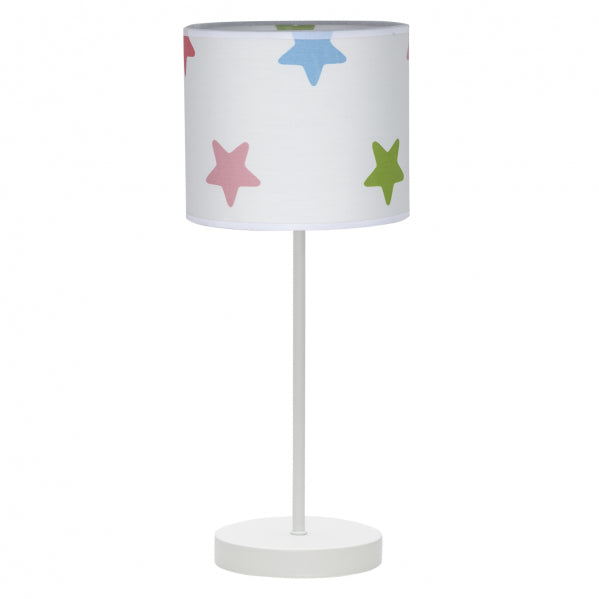 STAR table lamp 1xE14 metal / textile multicolored