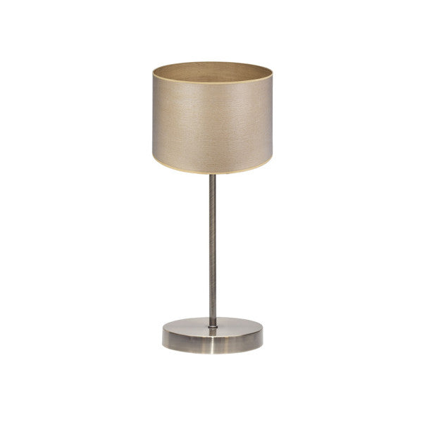 TANIA table lamp 1xE14 metal / textile light wood