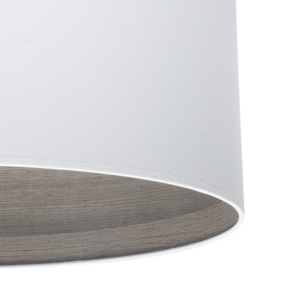 TATIANA lámpara de mesa 1xE27 metal / textil blanco