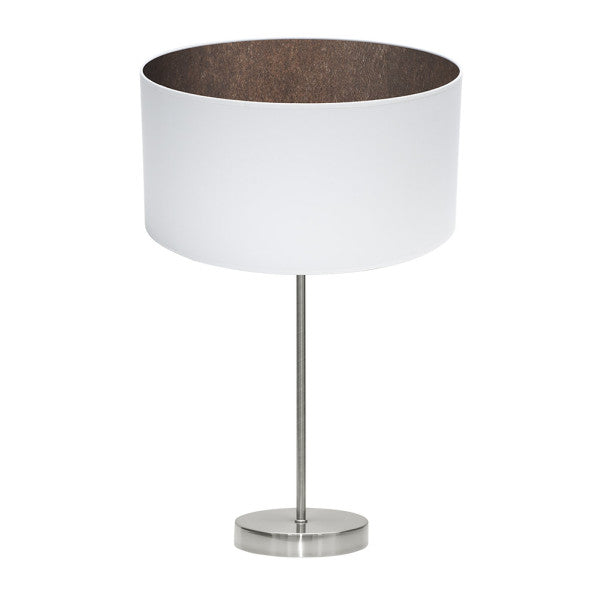 TATIANA table lamp 1xE27 metal / textile white