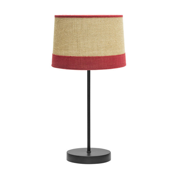 TIETAR table lamp 1xE14 metal / textile red