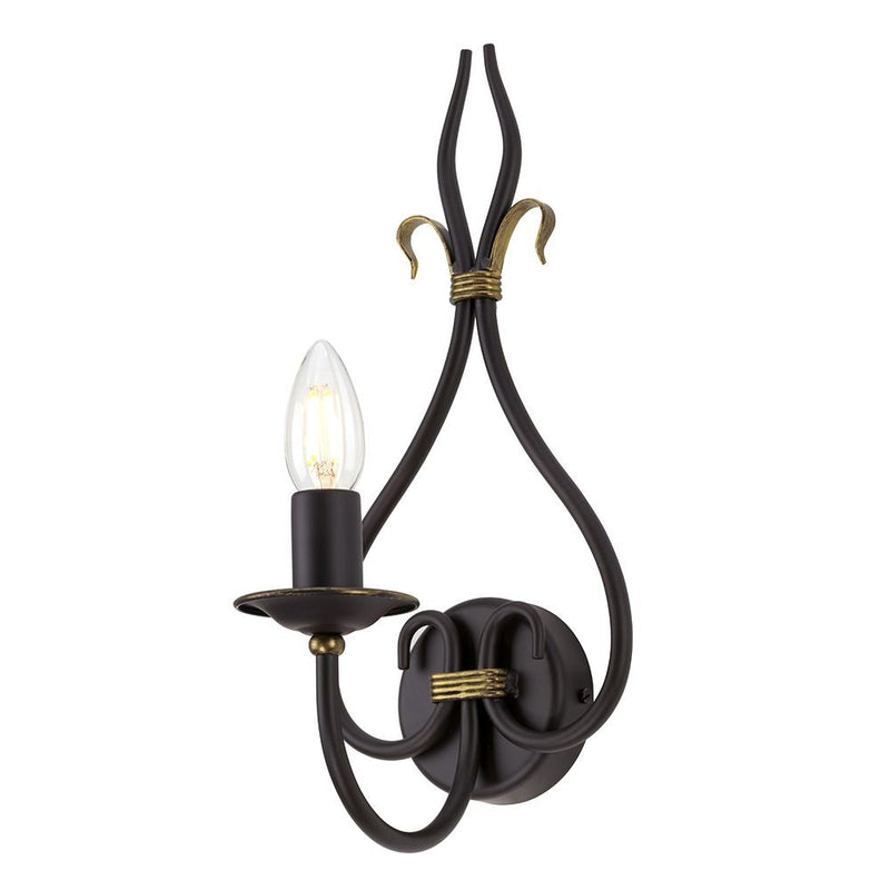 Wall sconce Elstead Lighting (WM1) Windermere wrought iron E14