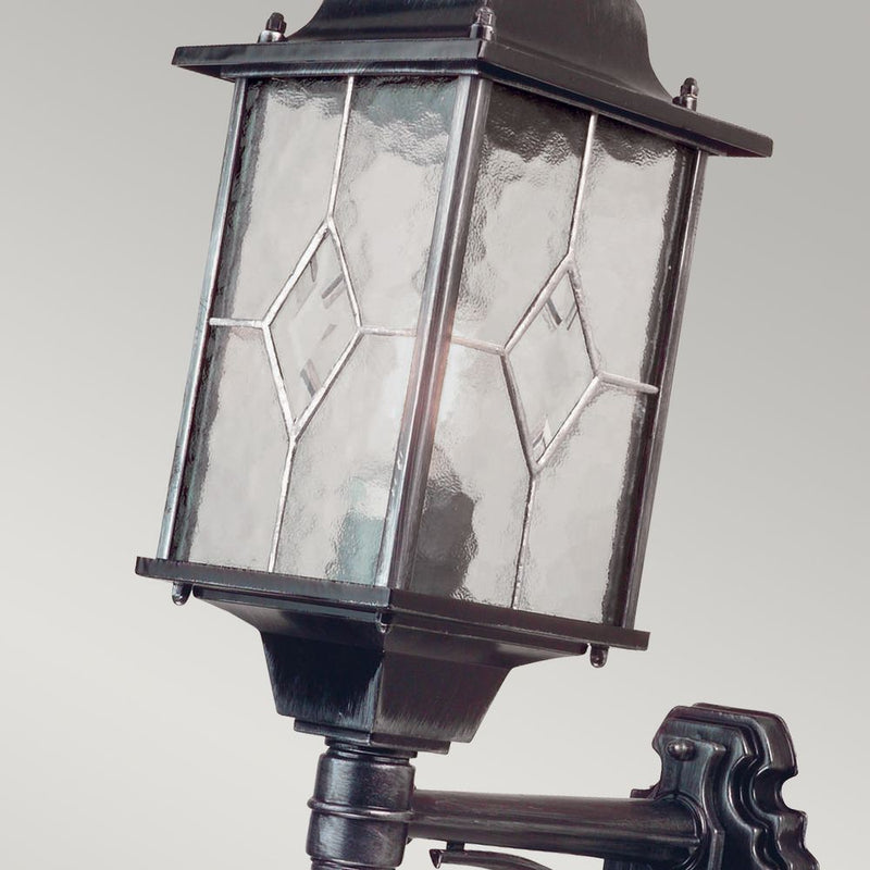 Outdoor wall light Elstead Lighting (WX1) Wexford metal, glass E27